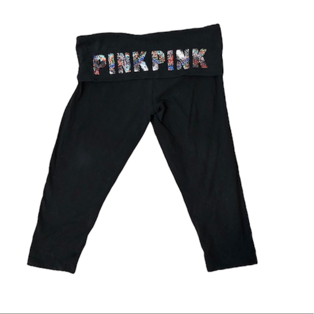 VS Pink Crop Yoga Pants